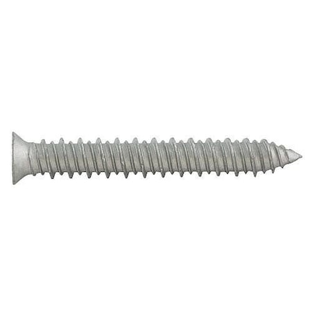 Dewalt Concrete Screw Anchor, 5/16" Dia., Flat TrimFit, 4" L, Carbon Steel Stalgard Silver, 500 PK DEW DFM5ELG976